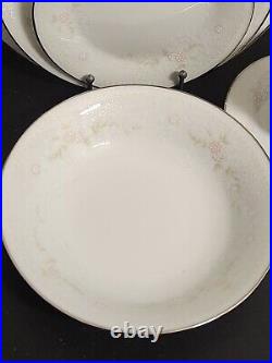 28pc Noritake 2752 Temptation 4 Place Settings 7pc Each Plates, Bowls, Cup, Saucer