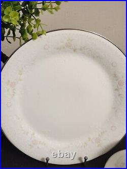 28pc Noritake 2752 Temptation 4 Place Settings 7pc Each Plates, Bowls, Cup, Saucer