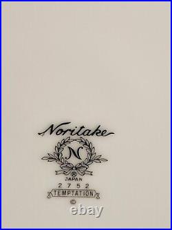 28pc Noritake 2752 Temptation 4 Place Settings 7pc Each Plates, Bowls, Cup, Saucer