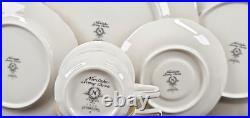 (2) Noritake Chandon 5 Pc Place Settings White Floral Gold Trim Elegant Dish Lot