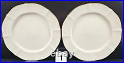 (2) Noritake Chandon 5 Pc Place Settings White Floral Gold Trim Elegant Dish Lot