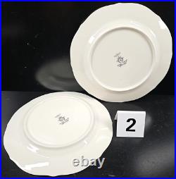 (2) Noritake Chandon 5 Pc Place Settings White Floral Gold Trim Elegant Dish Lot