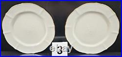 (2) Noritake Chandon 5 Pc Place Settings White Floral Gold Trim Elegant Dish Lot
