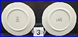 (2) Noritake Chandon 5 Pc Place Settings White Floral Gold Trim Elegant Dish Lot