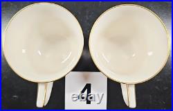 (2) Noritake Chandon 5 Pc Place Settings White Floral Gold Trim Elegant Dish Lot