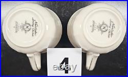 (2) Noritake Chandon 5 Pc Place Settings White Floral Gold Trim Elegant Dish Lot
