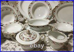 30pc Set NORITAKE Maywood Bone China Japan Bowls Platters Gravy Boat 5154