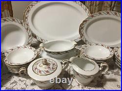 30pc Set NORITAKE Maywood Bone China Japan Bowls Platters Gravy Boat 5154