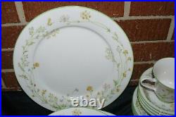 31 Piece Set of Noritake Ivory China Set Reverie #7191 Pattern Service for 4 EUC