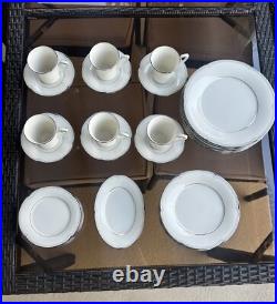 31 Piece Vintage Noritake Sterling Cove 6-Setting China Set Free Shipping