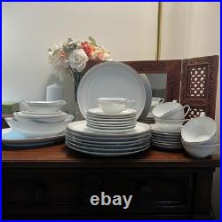 35 P Noritake Fine China Vintage Dinnerware Leslie Japan Serves 7 EUC Platinum