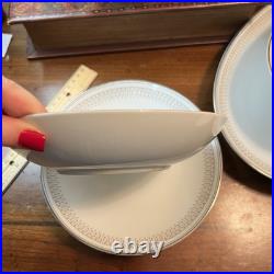 35 P Noritake Fine China Vintage Dinnerware Leslie Japan Serves 7 EUC Platinum