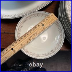 35 P Noritake Fine China Vintage Dinnerware Leslie Japan Serves 7 EUC Platinum