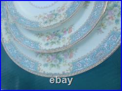 36 Pc Rose China (Noritake) UnUsed 6set Occupied Japan Flowers 1940's Blueavable