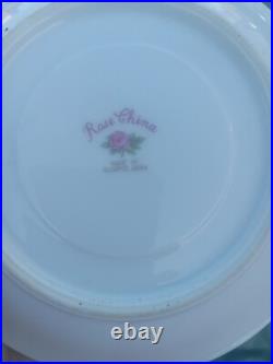 36 Pc Rose China (Noritake) UnUsed 6set Occupied Japan Flowers 1940's Blueavable