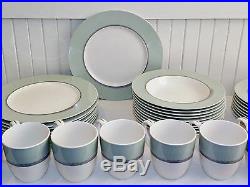 36 Pieces of Noritake Ambience Green China Dinnerware Plates Bowls Cups Nice Set