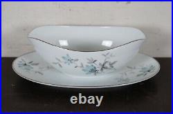 37 Pc Vintage Noritake Lorene China Dinnerware Set 5764 Blue Floral