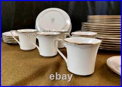 37pc Noritake China Set Golden Cove Service for 6 +Extras Understated Elegance