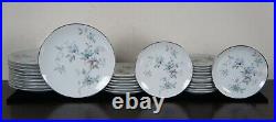 39 Pc Vintage Noritake Lorene China Dinnerware Set 5764 Blue Floral