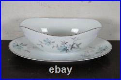 39 Pc Vintage Noritake Lorene China Dinnerware Set 5764 Blue Floral