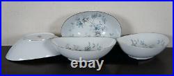 39 Pc Vintage Noritake Lorene China Dinnerware Set 5764 Blue Floral