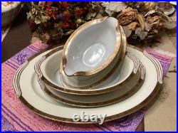 40 Pc Noritake Goldkin 5675 china dishes set (12 dinner & 12 salad, 12 bowls.)