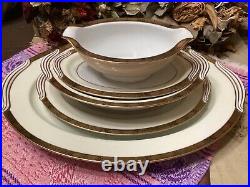 40 Pc Noritake Goldkin 5675 china dishes set (12 dinner & 12 salad, 12 bowls.)