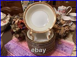 40 Pc Noritake Goldkin 5675 china dishes set (12 dinner & 12 salad, 12 bowls.)