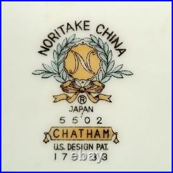 40 Pc Set Noritake China Chatham 5502 Plates cups Serving Pcs Bowls Egg cup etc