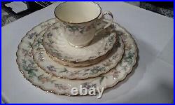 40pc Noritake Brookhollow China 5pc Place Setting 4704 Plate Salad Bb Saucer Cu