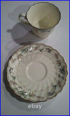 40pc Noritake Brookhollow China 5pc Place Setting 4704 Plate Salad Bb Saucer Cu