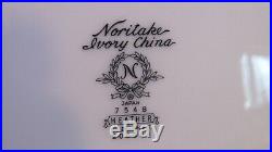 40pc. Noritake Ivory China Heather 8 -5piece Place Settings Plates Cups # 7548