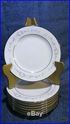 40pc. Noritake Ivory China Heather 8 -5piece Place Settings Plates Cups # 7548