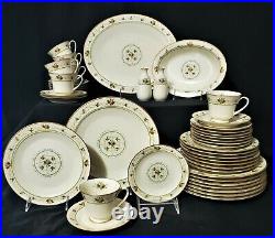 43 pc NORITAKE Dinnerware Set NORMANDY Service / 8 Porcelain China plate shaker