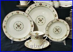 43 pc NORITAKE Dinnerware Set NORMANDY Service / 8 Porcelain China plate shaker