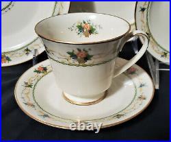 43 pc NORITAKE Dinnerware Set NORMANDY Service / 8 Porcelain China plate shaker