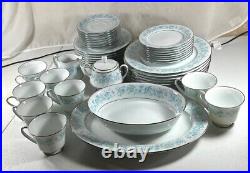 45-piece Noritake China Milford 2227 Platter Veg Bowl Plates Cups Saucers- New