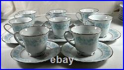 45-piece Noritake China Milford 2227 Platter Veg Bowl Plates Cups Saucers- New