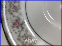 46 Piece Noritake China Glenwood Dinnerware Set For 12