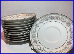 46 Piece Noritake China Glenwood Dinnerware Set For 12