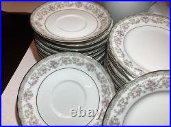 46 Piece Noritake China Glenwood Dinnerware Set For 12