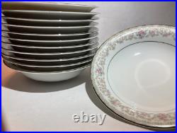 46 Piece Noritake China Glenwood Dinnerware Set For 12