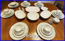 46 pc Noritake Pasadena 6311 dinnerware set for 6 + serving bowls, platter S&P