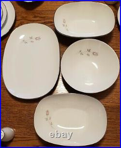 46 pc Noritake Pasadena 6311 dinnerware set for 6 + serving bowls, platter S&P