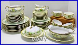 46 pc Set of NORITAKI China Dinnerware Cherry Blossom Back mark (Japan) 1925