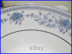 48 Piece setting for 8 Noritake Contemporary Blue Hill China 2482