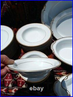 49 pcs NORITAKE china GOLDLANE 6612 dinnerware set un used