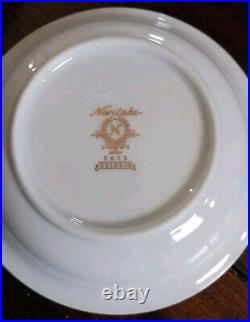 4 Complete 7 Piece Place Settings Noritake Goldkin Fine China Gold Trim VGC