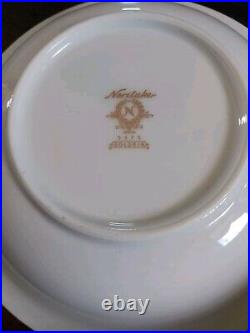 4 Complete 7 Piece Place Settings Noritake Goldkin Fine China Gold Trim VGC