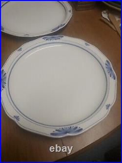 4 Dinner Plates Noritake Dutch Tile Blue and White China Set 7913 EUC bin16